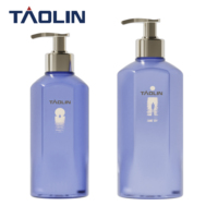Bouteille cosmétique en PETG personnalisée de 200 ml/300 ml/400 ml, flacon pulvérisateur blanc carré pour nettoyant visage et shampoing