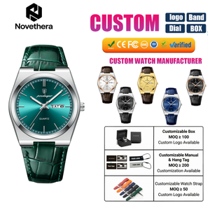 Jam Tangan Pria POEDAGAR 930 Quartz 40mm Dial Biru Tali Kulit Biru Kaca Hardlex Tahan Air 30M Tampilan Tanggal dan Hari Bisnis Arloji Pria - Product Image 6