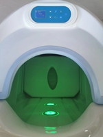 Cápsula de hidroterapia de sauna de ozono infrarrojo Cápsula de spa de luz LED con máquina de fumigación de calentamiento de vapor