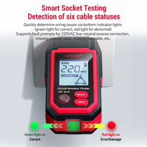 Noyafa Nf-824 Stromkreisunterbrecher-Finder und Spannungsprüfer mit GFCI-Steckdose Polaritätsdetektion NCV-<span class=keywords><strong>Tester</strong></span> - Product Image 4