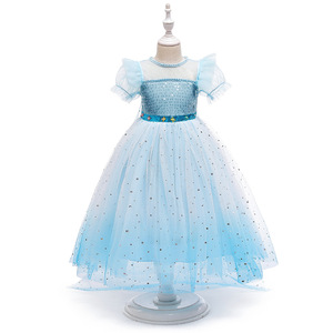 Nuovo vestito da principessa <span class=keywords><strong>Elsa</strong></span> Costume Cosplay per ragazze festa di Halloween vestito da regina delle nevi vestito da principessa Cosplay - Product Image 6