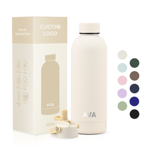 Borraccia Sportiva Termica <span class=keywords><strong>in</strong></span> <span class=keywords><strong>Acciaio</strong></span> da 500ml 750ml, Isolamento Sottovuoto a Doppia Parete, Finitura Gommata Soft-Touch, Senza BPA - Product Image 1
