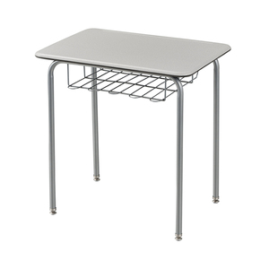 Pupitre d'écolier rectangulaire à façade ouverte avec panier à livres en fil d'<span class=keywords><strong>acier</strong></span> - Fournisseur de pupitres scolaires - Product Image 1