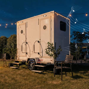 Meilleure vente Australie <span class=keywords><strong>Nouvelle</strong></span>-Zélande Remorque WC climatisée <span class=keywords><strong>de</strong></span> luxe à 2 cabines pour concert en plein air - Product Image 1