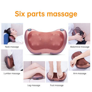 Cojín de masaje eléctrico Shiatsu para todo el cuerpo, almohada masajeadora de cuello y espalda, 12 cabezas, 3D - Product Image 5