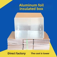 Großhandel Aluminium folie Isolier karton Kühlkette Karton Isolierte Falt schaum Box für Meeres früchte Frisches Obst Sushi Jelly Food