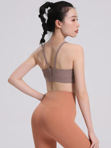 Sujetador de Yoga de alto impacto XL para mujer, secado rápido, ligero, suave, elástico, estampado en contraste de Color, deportes de compresión transpirables en cuatro direcciones - Product Image 2