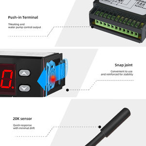 Termostato Diferencial EW-801 Controlador Solar de Aquecedor de Água e Ar com Sonda para Bomba de Calor e Controle de Temperatura Industrial - Product Image 6