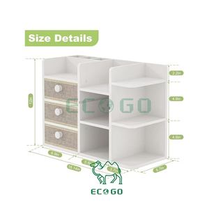 ที่ใส่เครื่องสำอางไม้ไผ่แบบถอดได้3ชั้นทันสมัย - Product Image 1