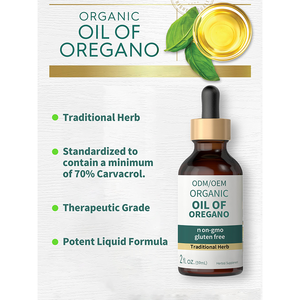 Органическое Масло Орегано Usda, медицинская добавка, частная торговая марка, органическое 100% натуральное масло орегано, жидкие капли - Product Image 3