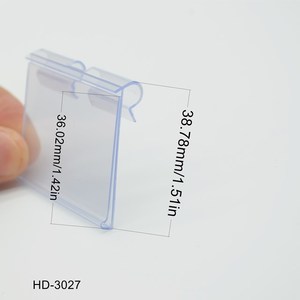 Rõ ràng giữ nhãn PVC móc nhựa siêu thị đùn Hồ Sơ Giá hiển thị giá giữ nhãn của siêu thị - Product Image 3