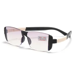 XH Shuangguang bifocale PC montatura senza montatura luce blu blocco presbiopia <span class=keywords><strong>lenti</strong></span> d'<span class=keywords><strong>ingrandimento</strong></span> <span class=keywords><strong>occhiali</strong></span> da lettura anti radiazioni - Product Image 1