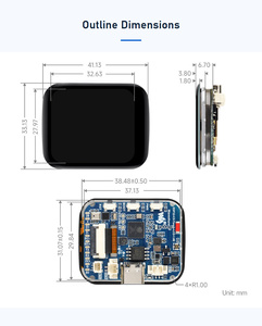 Carte de développement Espressif ESP32-C5, écran tactile LCD de 1,69 pouces, 240×280, RISC-V, Wi-Fi6 double bande, interaction vocale AI, BLE5 Zigbee Thread - Product Image 4