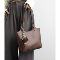 Zenos Großhandel Benutzerdefiniertes Logo Damen Retro PU Einfarbige Reißverschluss-Tragetasche Große Büro-Pendler-Tasche
