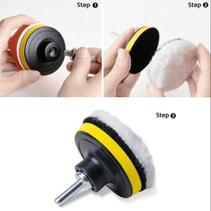 Kit de tampons de polissage en mousse <span class=keywords><strong>pour</strong></span> <span class=keywords><strong>perceuse</strong></span> de 3 pouces, 11 pièces, tampons de polissage en mousse <span class=keywords><strong>pour</strong></span> voiture, accessoire de polisseuse <span class=keywords><strong>pour</strong></span> <span class=keywords><strong>perceuse</strong></span>, ensemble de polissage - Product Image 3
