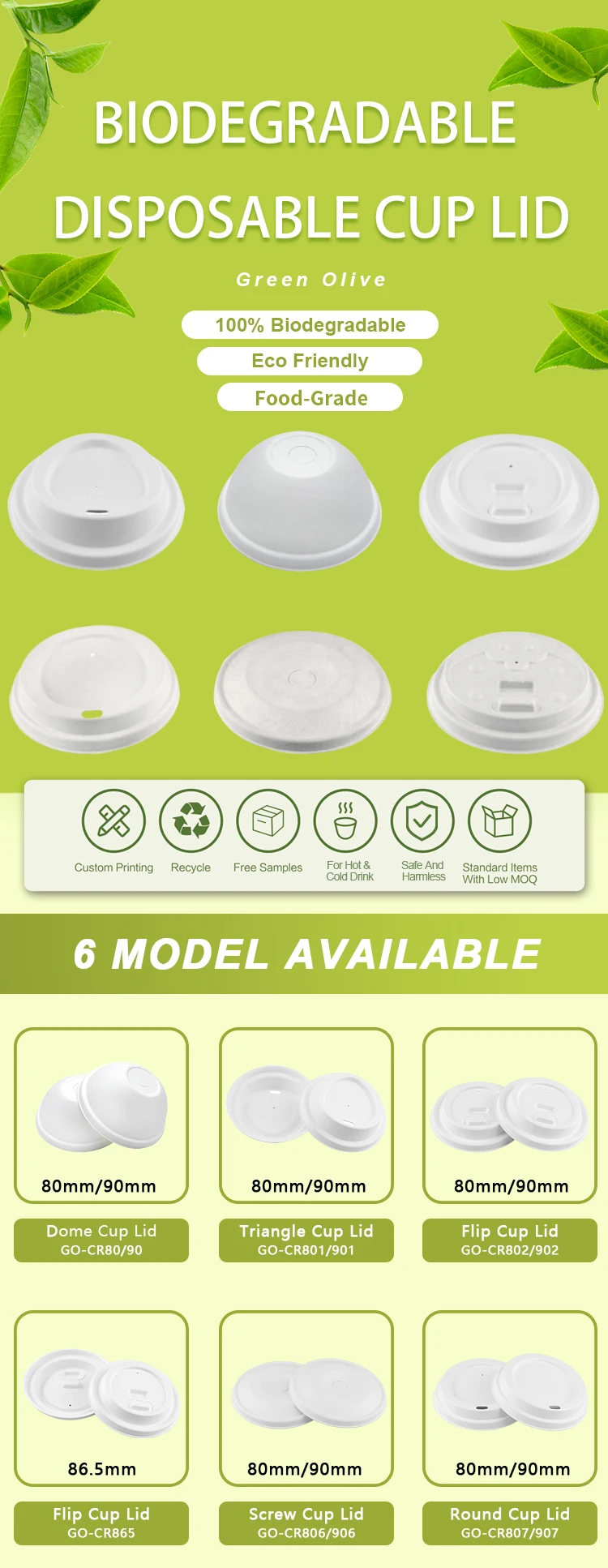 Biodegradable Lids