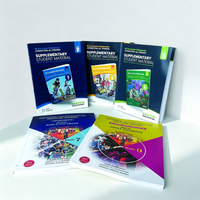 Impression de manuels scolaires de haute qualité, couverture souple, manuel de mathématiques en anglais avec papier offset et plastification.