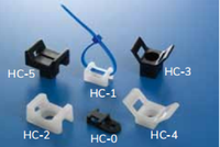 Support de fixation en plastique pour câble métallique, à visser, pour la fixation de faisceaux de câbles