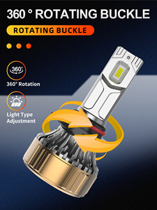 หลอดไฟหน้ารถยนต์ LED H7 30000LM 6000K 12V แผ่นทองแดงระบายความร้อน รุ่นใหม่ปรับปรุง - Product Image 2