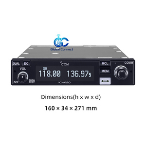 Émetteur-récepteur VHF Airband 118.000-136.992MHz, talkie-walkie longue portée, radio de voiture ICOM IC-A220, radio bidirectionnelle aéronautique - Product Image 4