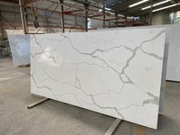 Plateau de table en quartz moderne et durable, grande dalle, pour salle de bain et cuisine, épaisseur 20 mm, veines fines et épaisses, quartz VQ, garantie 3 ans