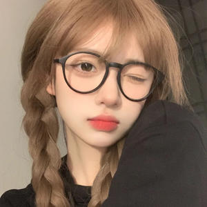 7121 Montura de Gafas Redondas Estilo Coreano TR90 para Mujer, Tamaño Mediano, Monturas Ópticas Danyang, Lentes de Plástico, Diseño Sencillo - Product Image 1