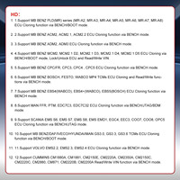 2026 OBDSTAR ECU Master C Configuration, Programador de ECU Basado en PC para Clonación de HD ECM/TCM/BCM para CAMIONES/TRACTORES/OHW