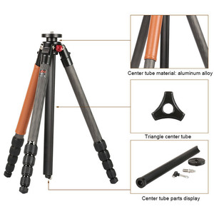 OBO N55C + H36 Trọng Lượng Nhẹ Xách Tay Bằng Sợi Carbon Du Lịch Chân Máy 61 Inch Chiều Cao Chân Máy - Product Image 4