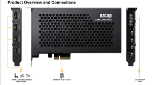 Карта видеозахвата EZCAP 4K, 4 канала для потоковой передачи HDMI, совместимая с PCIe для Win10 и <span class=keywords><strong>Linux</strong></span>, оборудование для потоковой передачи игр - Product Image 6