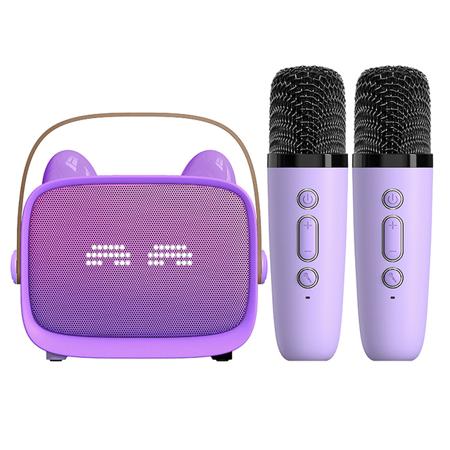 Outdoor Wireless Portable Speakers Small Home Music Karaoke Kids Cute Early Childhood Education Toy Mini Audio Speaker with Mic