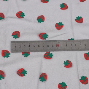 Bán Buôn Sản Phẩm Dệt May In Trái Cây Lưới Vải Dâu Tây In Vải Cho Cô Gái Puffy Váy - Product Image 6