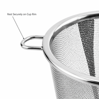 Ensemble d'infuseurs à thé en vrac à long manche en acier inoxydable 304, écologique, moderne, à mailles fines, avec filtre pour tasses à usage domestique