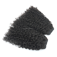 KAMA Cheveux Brésiliens Remy non traités, double trame, pour boucles, 100% vierges, extension à double trame faite à la machine