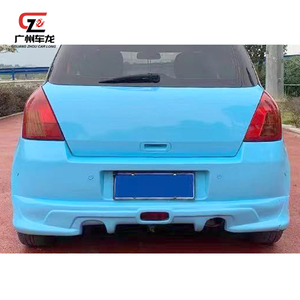 Per Suzuki <span class=keywords><strong>Swift</strong></span> 2005-2011: Kit Carrozzeria Completo (Spoiler Anteriore, Spoiler Posteriore, Minigonne Laterali, Diffusore) in Plastica - Ricambi Auto - Product Image 6