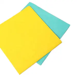 Tissu non tissé poinçonné à l'aiguille super absorbant viscose et polyester chiffon de nettoyage jaune réutilisable