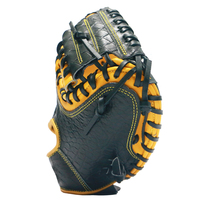 Guantes de Béisbol para Receptor A2000, Amarillos, para Lanzar con la Mano Derecha, Tejido Cerrado, Super SnakeSkin, Directo de Fábrica