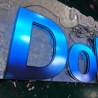 Letrero Luminoso Personalizado de Acrílico Líquido Iluminado en 3D RGB a Todo Color con Logotipo LED para Tienda de Juguetes o Bar