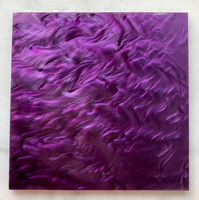 Feuille acrylique perlée violette sur mesure, petit MOQ, fabricant de panneaux acryliques pour signalétique et décoration