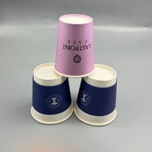 แก้วกาแฟกระดาษแบบใช้แล้วทิ้งพร้อมลวดลายโลโก้คุณภาพสูงที่ปรับแต่งได้ - Product Image 1