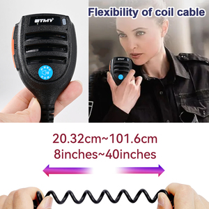 Micrófono remoto ET-MH31 de 2 pines IP55 con conector de 2,5 mm para radios bidireccionales Walkie Talkie EP350 EP450 DEP250 CP040 CP140 - Product Image 5