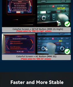 8.8 "Android 14 đài phát thanh tự động Carplay cho Audi A6 C6 4F 2005 2006 2007 2008 2011 mmi 2G 3G Xe đa phương tiện Máy nghe nhạc Stereo Màn Hình 4G - Product Image 4
