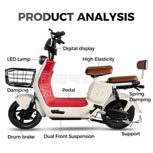 Scooter Eléctrico Modelo Chocolate, Doble Asiento, Batería de Plomo-Ácido, Capacidad de 50 kg, Uso para Adultos - Product Image 4