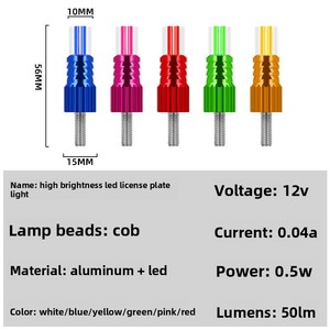 YD 12V LED nhôm nhấp nháy EAGLE mắt đèn ban ngày chạy DRL giấy phép tấm ánh sáng motarcycle Đèn pha trắng đỏ băng màu xanh - Product Image 4