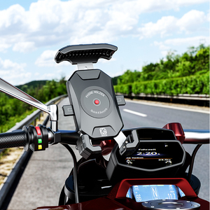 Soporte de aluminio para teléfono móvil con rotación de 360 ° personalizado, resistente al agua, hecho con ABS y acero para uso en bicicletas y motocicletas - Product Image 4