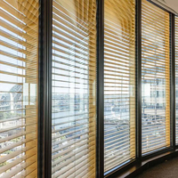 5mm + 12A + 5mm 6mm + 19A + 6mm verre isolé avec stores de fenêtre aveugles entre le verre Double vitrage stores intégrés en aluminium