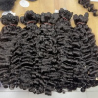 Cheveux indiens bruts non traités avec cuticules alignées, tissages de cheveux de temple indiens de la meilleure qualité