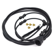 Ventilatore Elettrico a Spruzzo F129, Ventilatore da Pavimento Raffreddato ad Acqua, Set di Umidificazione con Atomizzazione, Sistema Micro-Irrigazione <span class=keywords><strong>per</strong></span> Giardinaggio Domestico - Product Image 6
