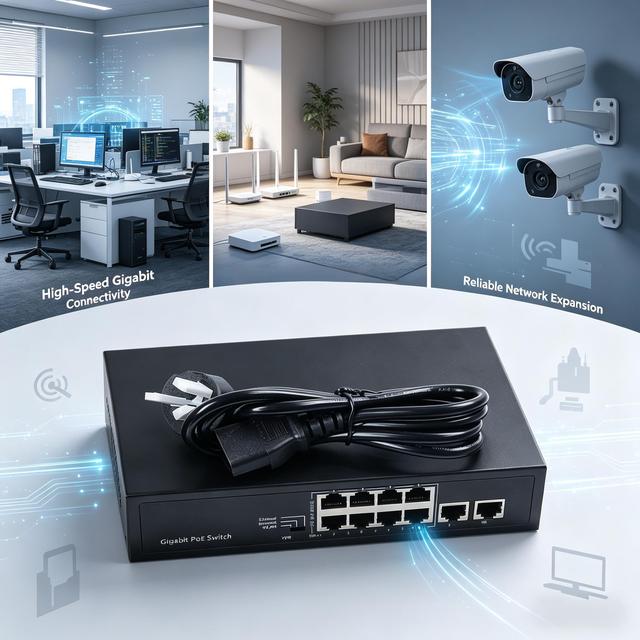 Durable CF-SG181P Gigabit Switch POE Powered Design High Stability for Outdoor Wireless Base Station and Wifi Coverage System
