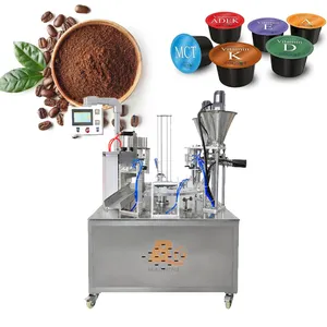 Full Automatic Complete 30ml Coffee K-cup Filling Packing Machine Small Plastic Cup Foil Sealing Filling Machine