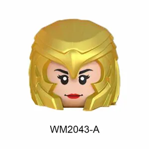 WM2043-A Superheroes-Film Golden Wonder Woman chromtierte Flügel 76157 DC Bausteine Mini-Action-Bausteinspielzeug Geschenk für Kinder